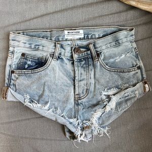 COPY - One Teaspoon Bandits Denim Short, size 24